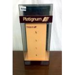 A vintage Platignum fountain pen shop display cabinet 23cm x 21cm x height 49cm COLLECT ONLY