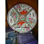 An old Chinese Famille Rose plate.