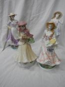 A set of four limited edition Royal Worcester Four Seasons figurines.