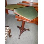 A period mahogany rent table. COLLECT ONLY.