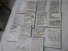 Seven albums of mainly European stamps.