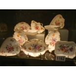 Ten pieces of Royal Crown Derby porcelain.