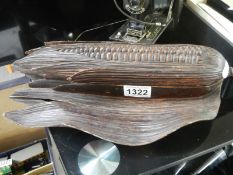 A carved Black Forest desk stand in the form of a corn cob.