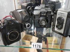 Four vintage camera's.