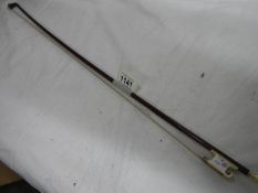 An unmarked violin bow.