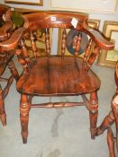 A 20th century Smokers bow chair, COLLECT ONLY.