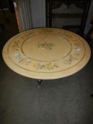 An Italian Scaliioli marble top coffee table, 100 cm diameter, COLLECT ONLY.