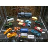 A mixed lot of die cast models including Dinky and Lesney.