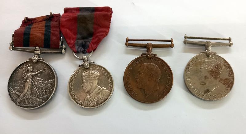 A collection of medals including Victoria Defence of Ladysmith medal for Pte G Bennett, - Image 5 of 8