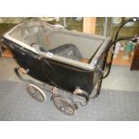 An early 20th century pram, COLLECT ONLY.