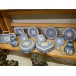 A mixed lot of Wedgwood Jasper ware.