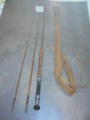 J R Gow The Tayside three piece cane rod.