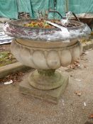 A large early 20th century garden urn. COLLECT ONLY.