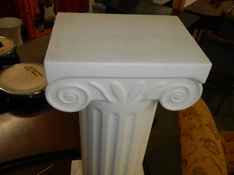 A Grecian style pedestal (plastic). COLLECT ONLY. - Image 2 of 2