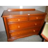 A two over three mahogany chest of drawers, COLLECT ONLY.