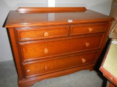 A two over three mahogany chest of drawers, COLLECT ONLY.