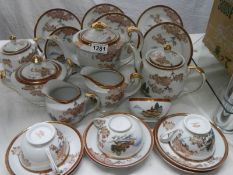 A mixed lot of Chinese tea ware.