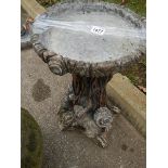 A garden bird bath featuring squirrels, COLLECT ONLY.