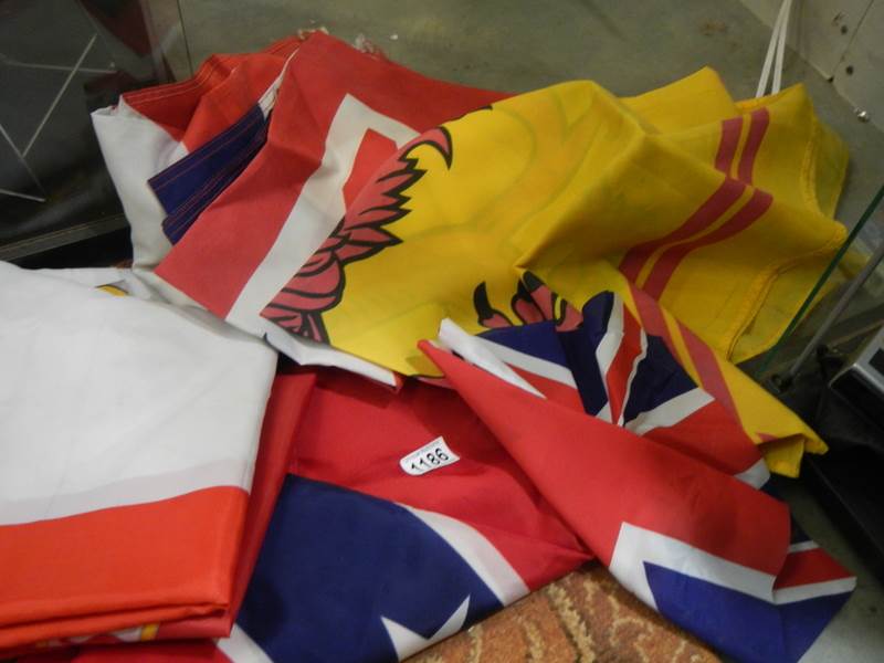 A quantity of assorted cloth flags. - Image 2 of 3