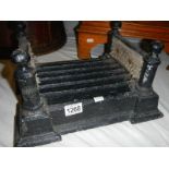 A Victorian cast iron boot scraper.