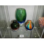 A mixed lot of glass ware.