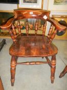 A 20th century Smokers bow chair, COLLECT ONLY.