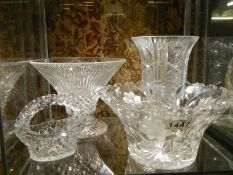 Four items of glass ware.