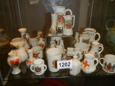 In Excess of thirty pieces of crested China.