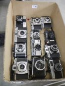 Twelve 1960/70's 126/35mm camera's.