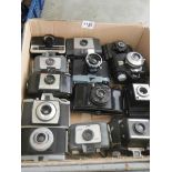 Thirteen 1960'sw camera's including bakelite.