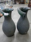 A pair of late 20th century vases.