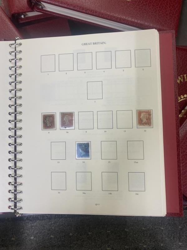 6 albums of UK stamps in Windsor Albums including good Victoria album also Edward, George, Mint etc - Image 2 of 18