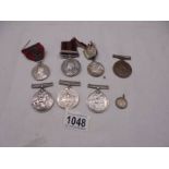 A collection of medals including Victoria Defence of Ladysmith medal for Pte G Bennett,