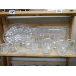 A mixed lot of cut glass.