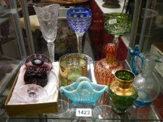 A quantity of early 20th century glass.