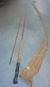 The Trossach Rod Company 'Scott' two piece ten foot cane rod.