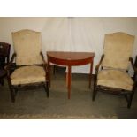 A good pair of high back hall chairs. COLLECT ONLY.