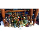 A large quantity of miniatures some with contents