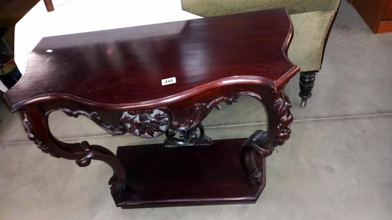 A mahogany hall table, COLLECT ONLY