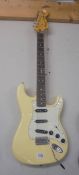 A Squire 70's Stratocaster, Seymour Duncan pickups, fabulous condition, COLLECT ONLY.