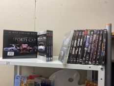 A selection of car/automobile related dvd's and box sets including Mercedes, Morgan, Austin Healey