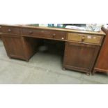 An old oak partners desk, COLLECT ONLY.