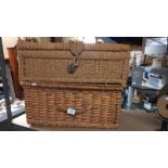 A wicker picnic basket and 1 other COLLECT ONLY