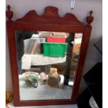 A pine framed mirror - 42cm x 60cm. COLLECT ONLY