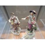 Two 19th century continental porcelain figures.