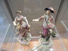 Two 19th century continental porcelain figures.