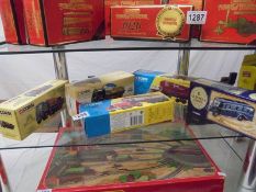 Five boxed Corgi classics including Bedford Guinness etc.,