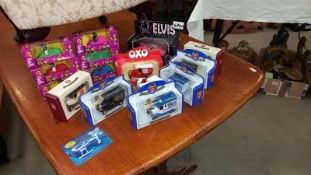 A boxed Elvis Thunderbird Corgi Classics, other die cast cars & PG Tips cars