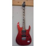 An Ibenez G10 GRG 170 DX, candy apple red, in very good condition. COLLECT ONLY.