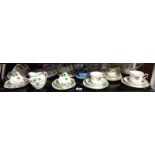 A Colclough and a Royal Stafford bone china tea sets